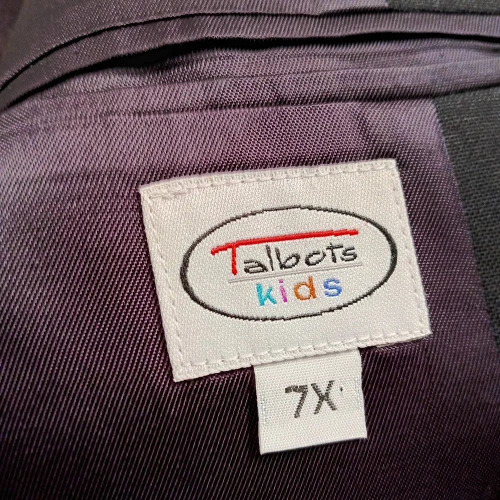 Talbot's Boys Navy Wool Blazer with Gold Crest Buttons Size 7X